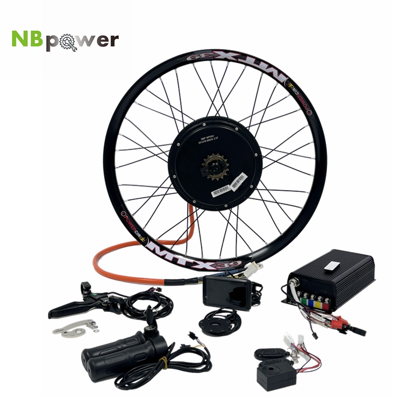 5000W Hub Motor Kit 72V - ชุดแปลงมอเตอร์จักรยานไฟฟ้า QS205 50H 5000W V3 ระยะห่างแกนล้อ