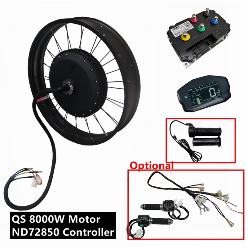 72V 8000W Brushless Hub Motor - NBpower/QS273 V3 ชุดมอเตอร์จักรยานไฟฟ้า 72v 8000W สำหรับจักรยานล้อโต