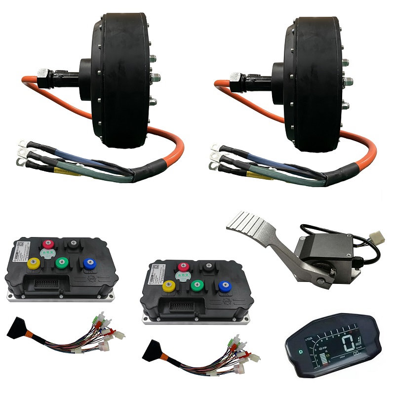 72V 8000W Brushless Hub Motor - ชุดแปลงมอเตอร์ฮับไร้แปรงถ่าน QS Motor 273 Dual 8000W