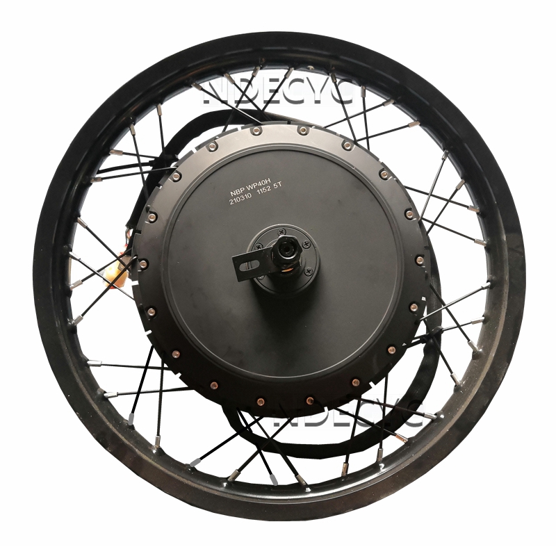 72V 8000W Brushless Hub Motor - มอเตอร์ไฟฟ้าสำหรับจักรยานยนต์ NBpower/QS V3 273 40H ขนาด
