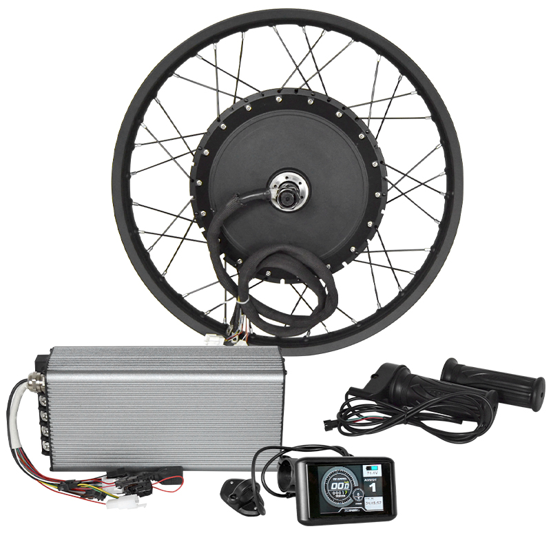12000W Electric Motorcycle Hub Motor - ชุดแปลงมอเตอร์ไฟฟ้าสำหรับรถจักรยานยนต์ แบบมอเตอร์ดุมล้อหลัง 6000w 8000w 12000w