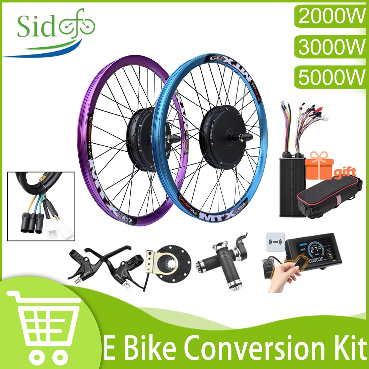 ชุดแปลงจักรยานไฟฟ้ารุ่นใหม่ MT - 5000W Hub Motor Kit 72V บทวิจารณ์และราคา