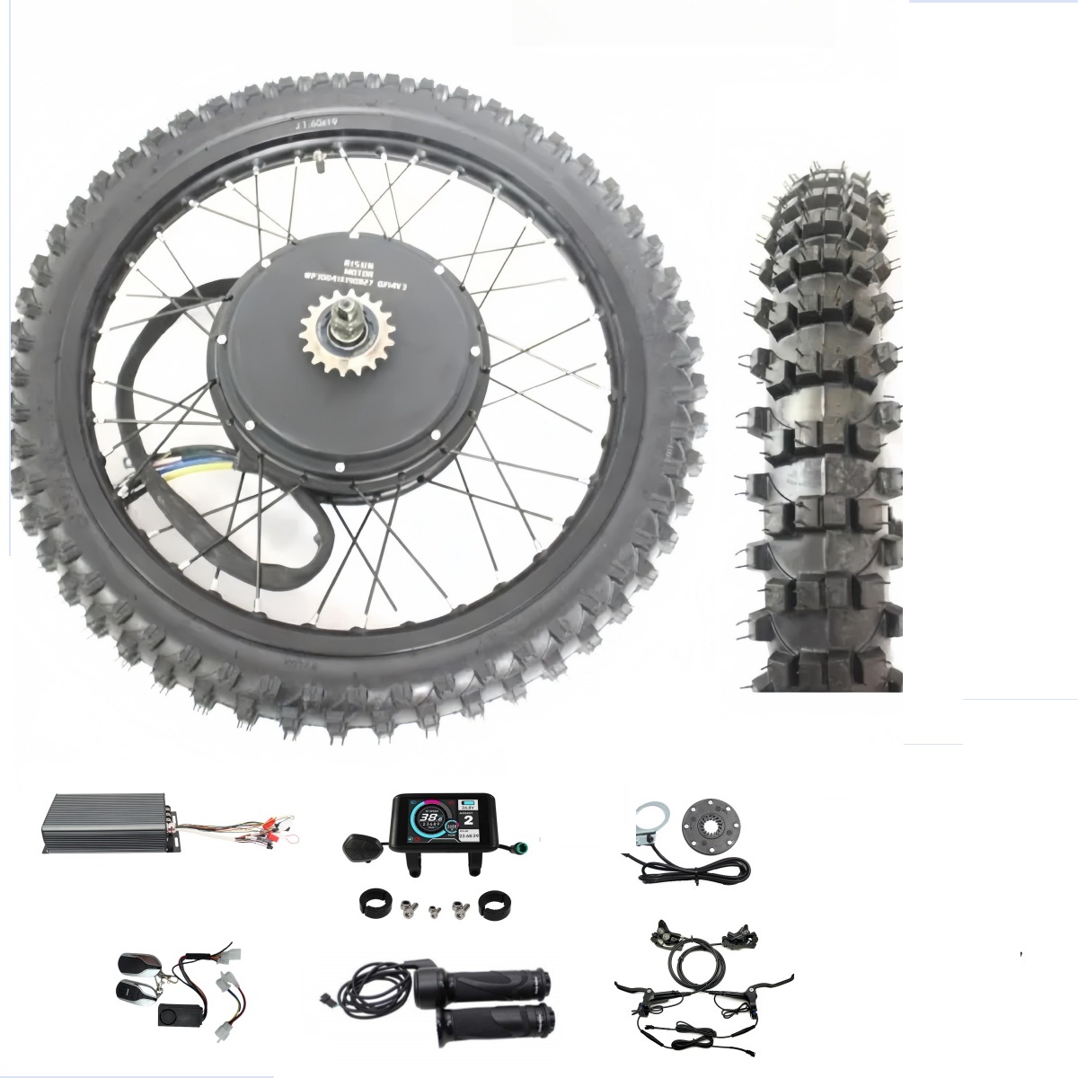 EBike 48 V-72 V 3000-8000W 17  - 72V 8000W Brushless Hub Motor บทวิจารณ์และราคา