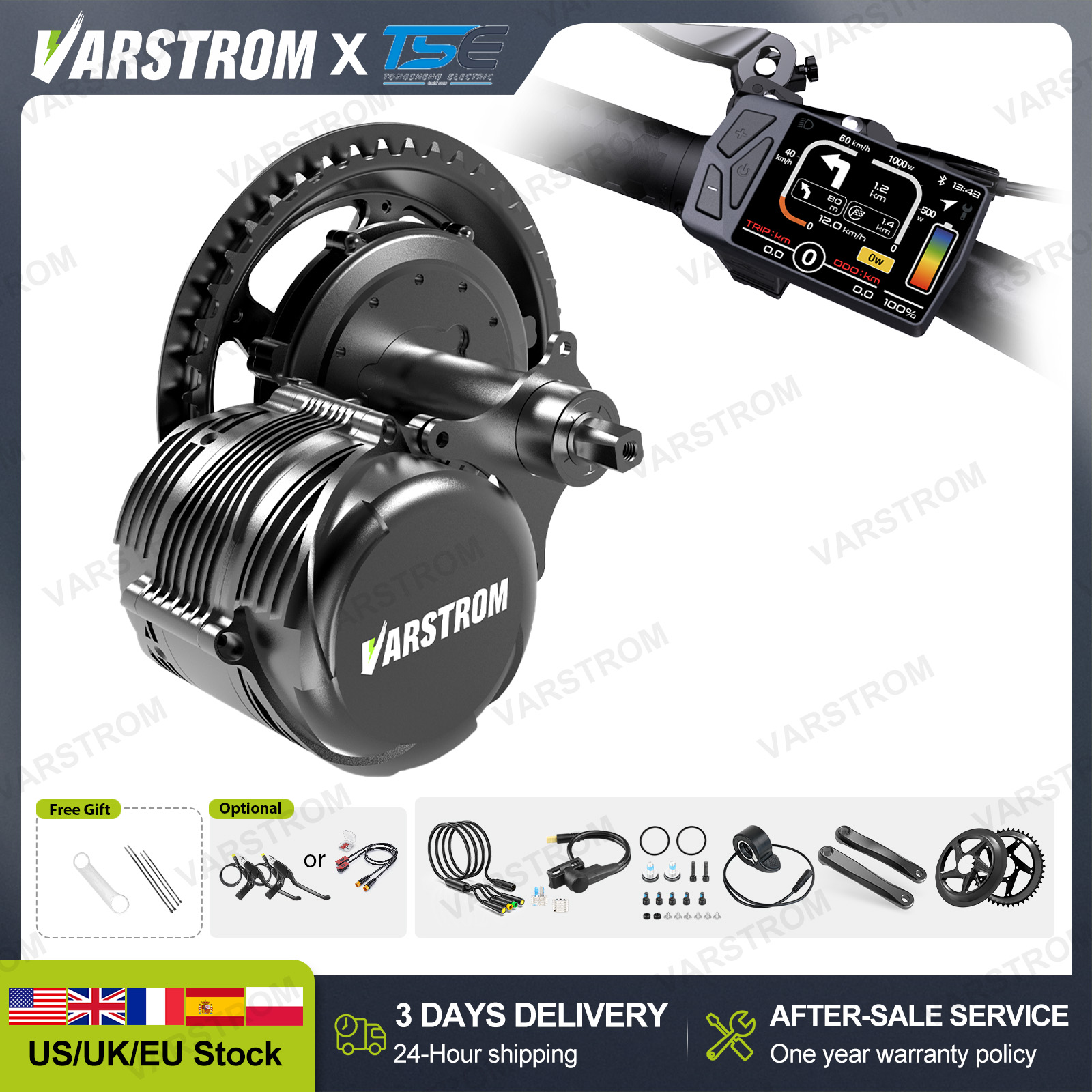 [จัดส่งเร็วภายใน 3 วันในสหรัฐอ - Side Hung Mid Drive Motor Kit บทวิจารณ์และราคา