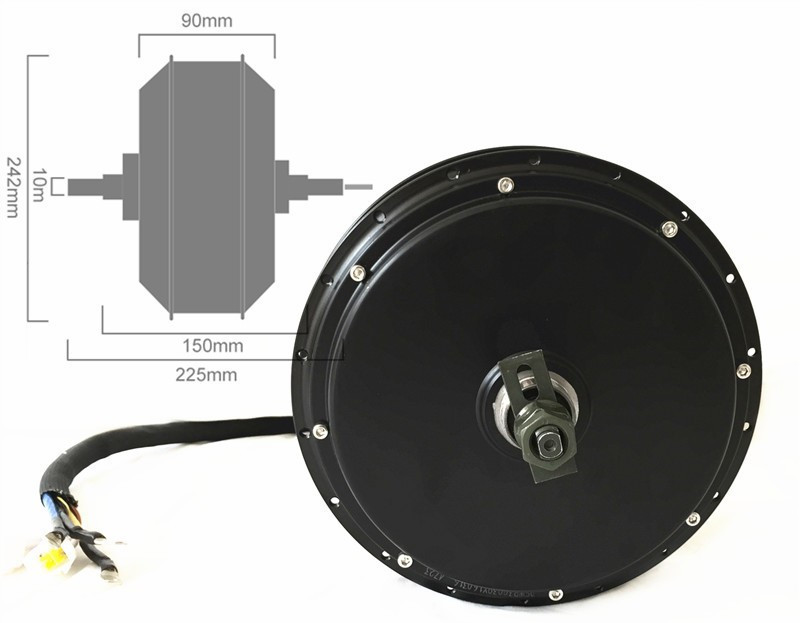 QS205 V3 48-72V 5000W 3.5T/5T  - 5000W Hub Motor Kit 72V บทวิจารณ์และราคา